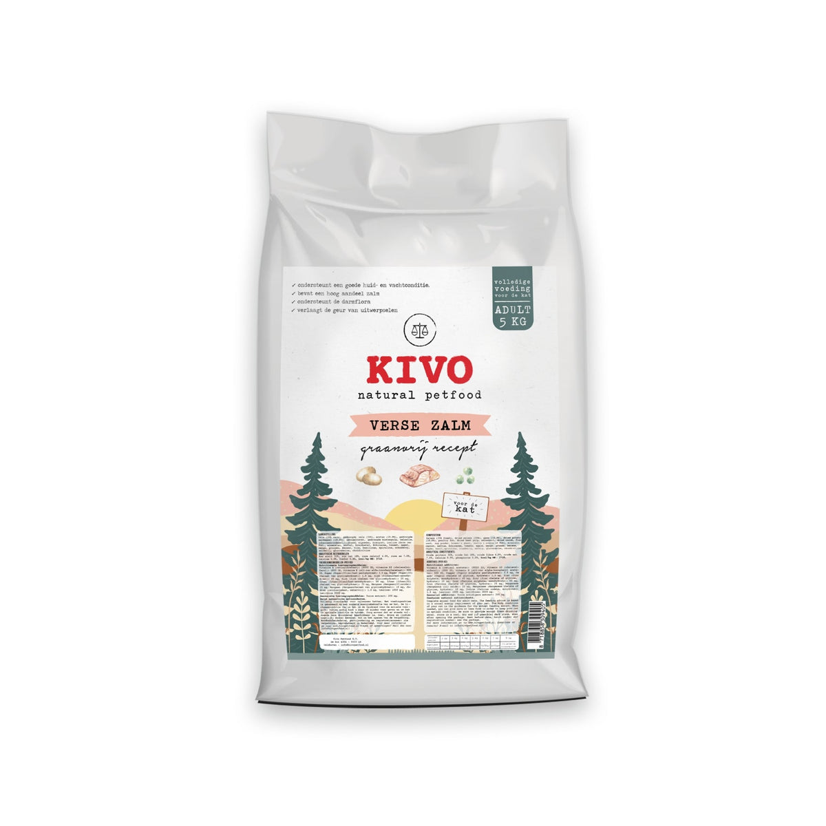 Kivo Färsk Lax Spannmålsfri (5kg)