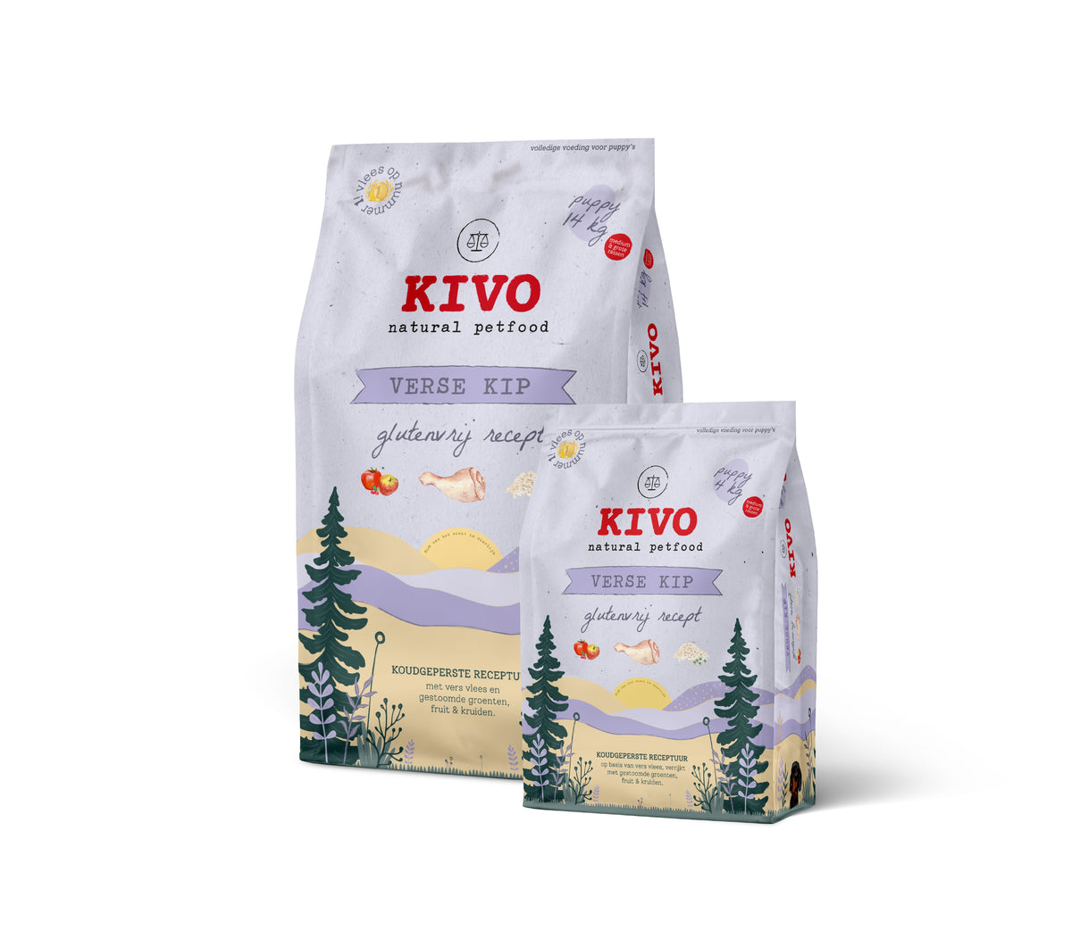 Kivo Pressat Hundfoder Valp Kyckling
